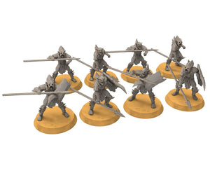 Goblin cave - Goblin warriors with spears, Dwarf mine, Middle rings miniatures pour wargame D&D, SDA...