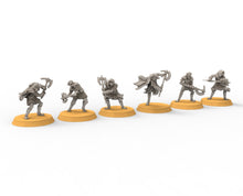 Charger l&#39;image dans la galerie, Goblin cave - Elite Goblin rangers with large axes, Dwarf mine, Middle rings miniatures for wargames, D&amp;D, SDA...
