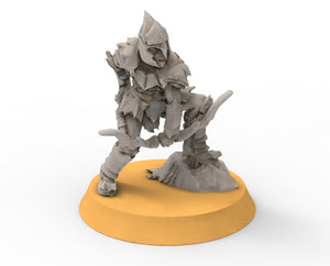 Goblin cave - Goblin warriors with bows, Dwarf mine, Middle rings miniatures pour wargame D&D, SDA...