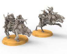 Load image into Gallery viewer, Goblin cave - Goblin warg riders marauders warriors with bows and swords, Dwarf mine, Middle rings miniatures pour wargame D&amp;D, SDA...
