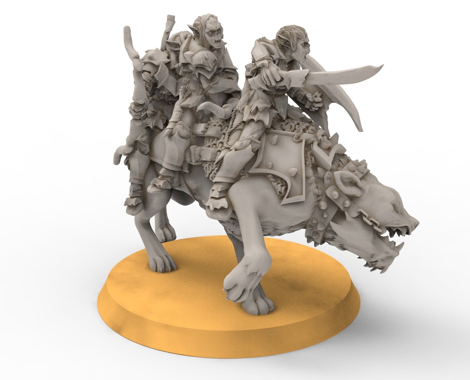 Goblin cave - Goblin warg riders marauders warriors with bows and swords, Dwarf mine, Middle rings miniatures pour wargame D&D, SDA...