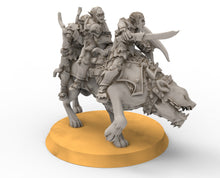 Load image into Gallery viewer, Goblin cave - Goblin warg riders marauders warriors with bows and swords, Dwarf mine, Middle rings miniatures pour wargame D&amp;D, SDA...
