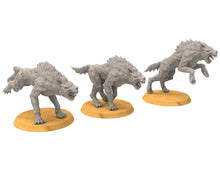 Charger l&#39;image dans la galerie, Goblin cave - Tamed Warg wolves, Dwarf mine, Middle rings miniatures pour wargame D&amp;D, SDA...
