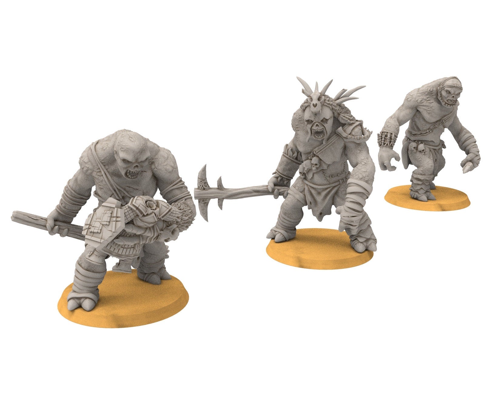 Goblin cave - Savage cave troll warriors, Dwarf mine, Middle rings miniatures pour wargame D&D, SDA...