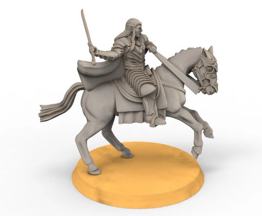 Rivandall - Elrand Lord protector of the heaven, Last Hight elves from the West, Middle rings miniatures pour wargame D&D, SDA...