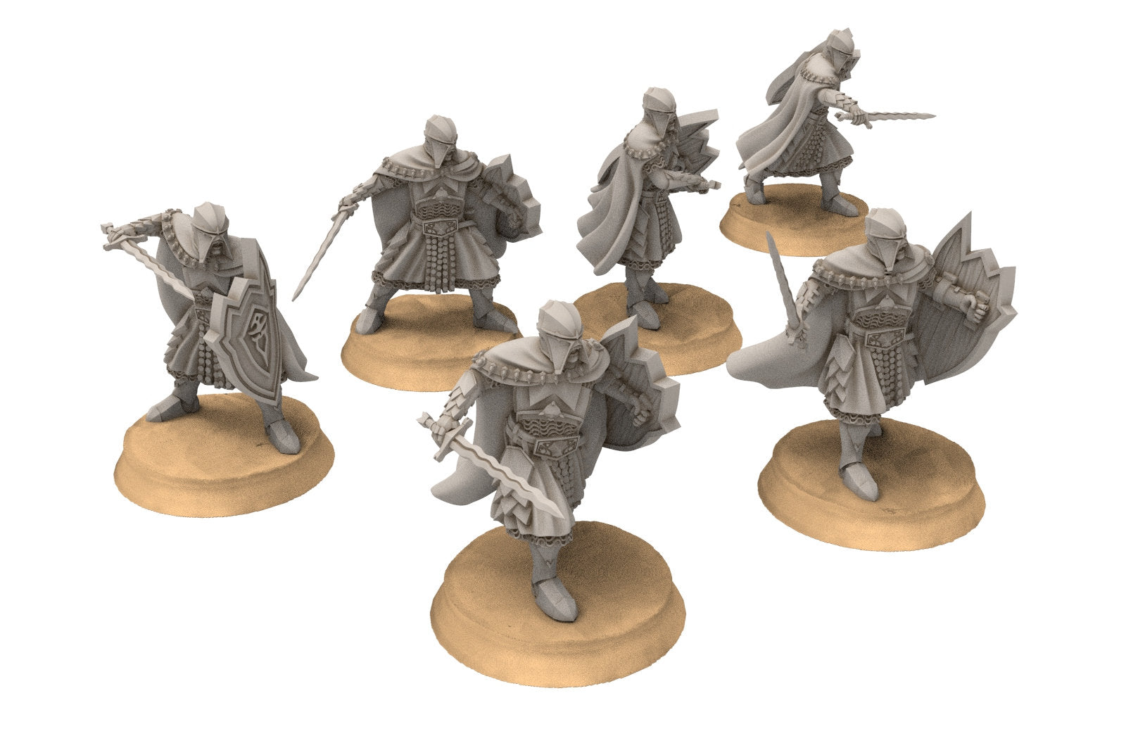 Harad - Ancient black warriors, immortals fell dark humans, port corsairs Bedouin Arabs Sarazins miniatures for wargame D&D, Lotr...