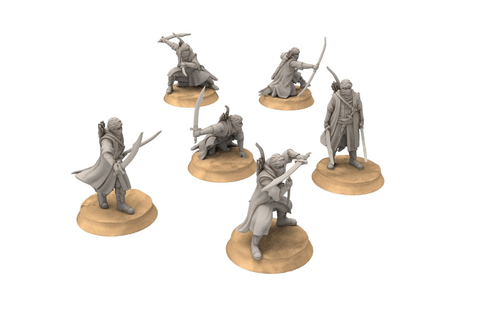 Harad - Army bundle of Desert Snake Warriors, Berber nomads, Harad Bedouin Arabs Sarazins miniatures for wargame D&D, Lotr...