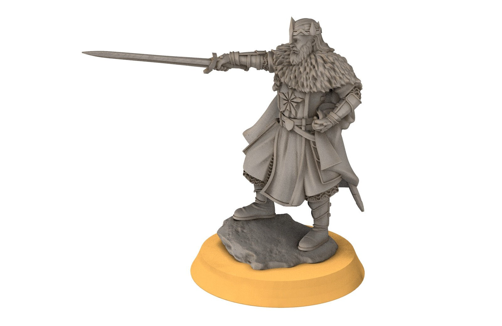 Ornor - King and Mage of the Lost Kingdom of the North, Dune Din, Misty Mountains, miniatures for wargame D&D, Lotr...