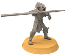 Charger l&#39;image dans la galerie, Goblin cave - Goblin warriors with spears, Dwarf mine, Middle rings miniatures pour wargame D&amp;D, SDA...
