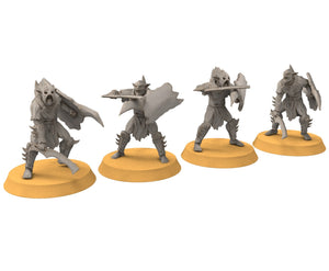 Goblin cave - Goblin warriors with swords, Dwarf mine, Middle rings miniatures pour wargame D&D, SDA...