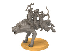 Load image into Gallery viewer, Goblin cave - Goblin warg riders marauders warriors with bows and swords, Dwarf mine, Middle rings miniatures pour wargame D&amp;D, SDA...
