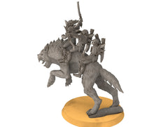 Load image into Gallery viewer, Goblin cave - Goblin warg riders marauders warriors with bows and swords, Dwarf mine, Middle rings miniatures pour wargame D&amp;D, SDA...
