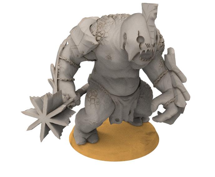 Goblin cave - Tamed cave troll warriors, Dwarf mine, Middle rings miniatures pour wargame D&D, SDA...