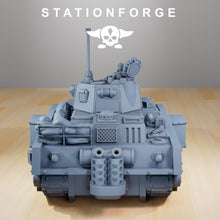 Charger l&#39;image dans la galerie, The Grimguard Battle Tank, mechanized infantry, post apocalyptic empire, usable for tabletop wargame.
