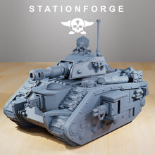 Charger l&#39;image dans la galerie, The Grimguard Battle Tank, mechanized infantry, post apocalyptic empire, usable for tabletop wargame.
