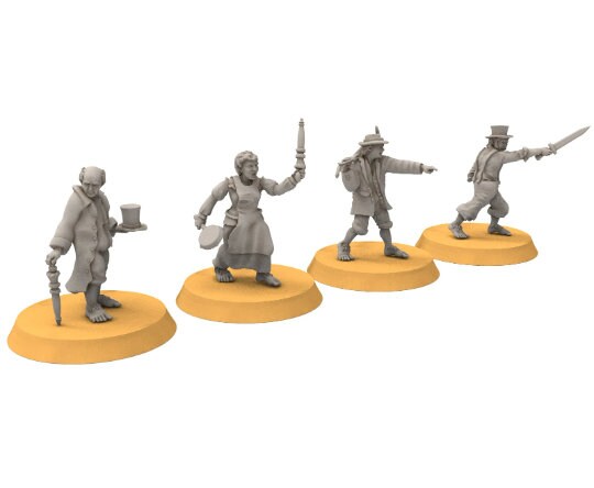 Halfmen - Gnome Halfling Army bundle, Middle rings miniatures for wargame D&D, DnD, LOTR...