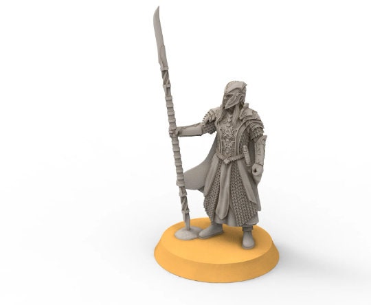 Darkwood - Elite hallebardier guards, Middle rings miniatures pour wargame D&D, SDA...