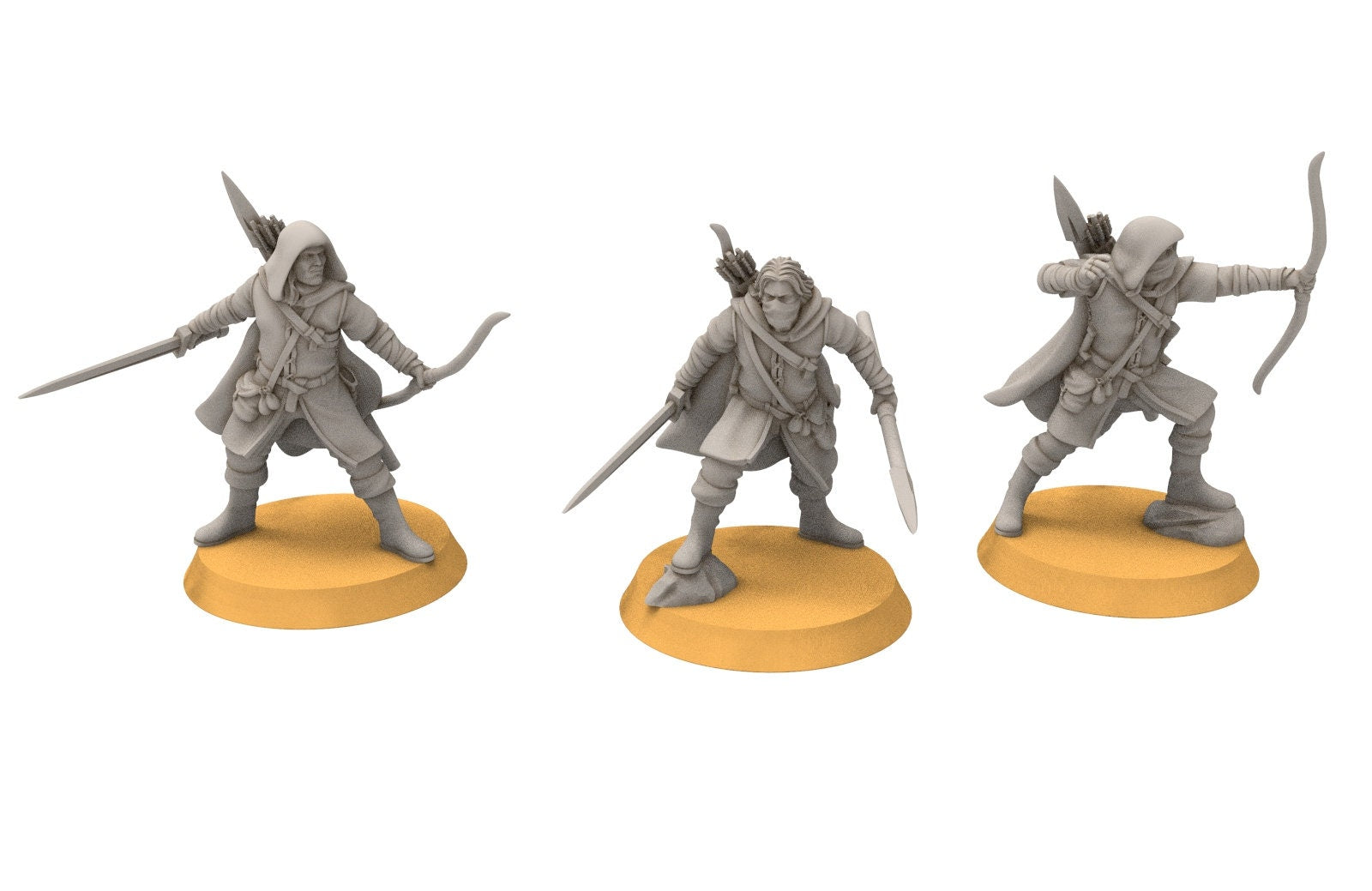 Ornor - Rangers of the North, Protectors of the Shire, Dune Din, Misty Mountains, Bowmen, Scouts miniatures for wargame D&D, Lotr...