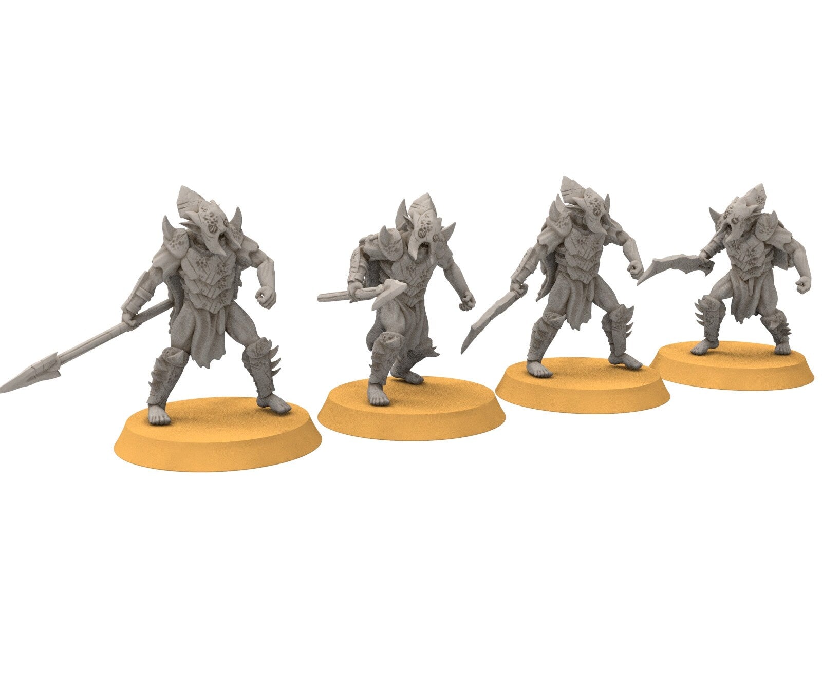 Goblin cave - Goblin elite warriors with black shields, Dwarf mine, Middle rings miniatures pour wargame D&D, SDA...