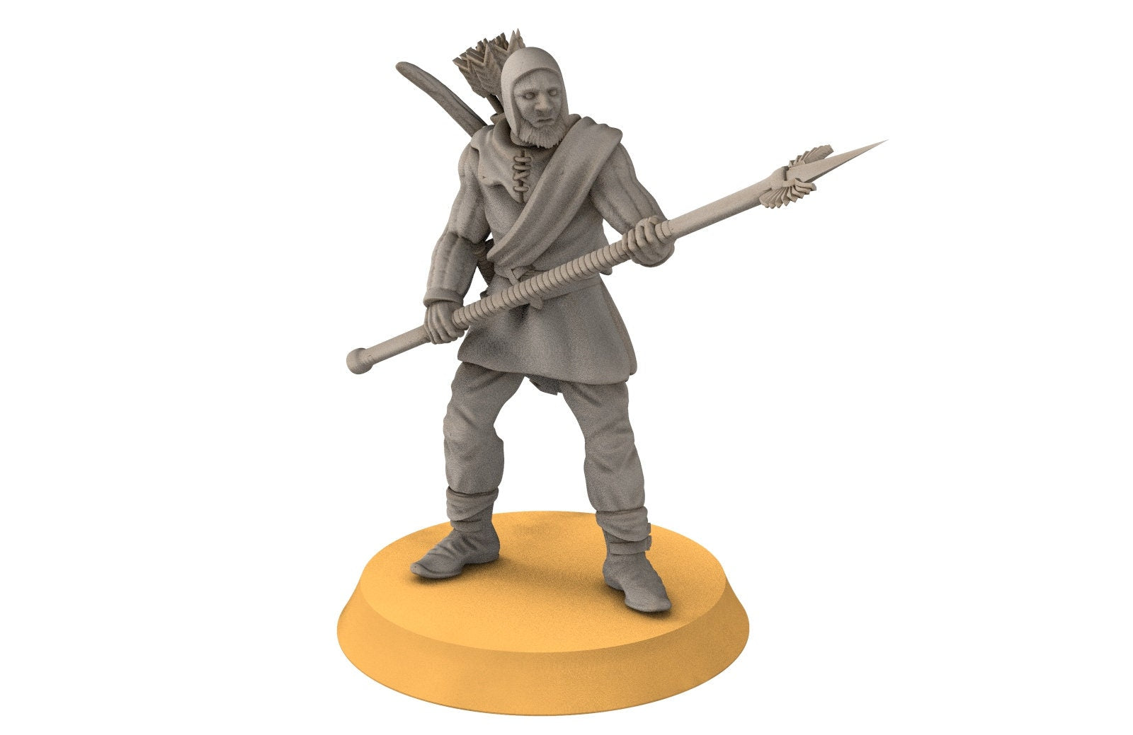 Gandor - Fief levy bowmen, minis for wargame D&D, SDA...