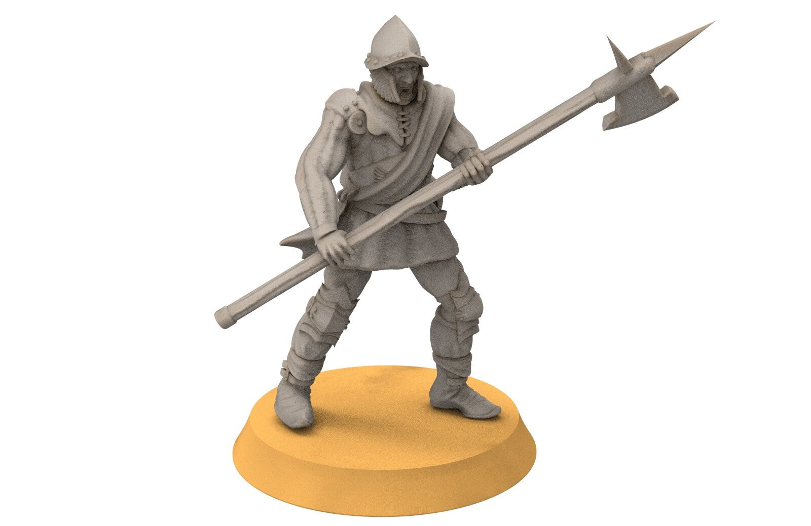 Gandor - Fief levy hallebardiers, minis for wargame D&D, SDA...