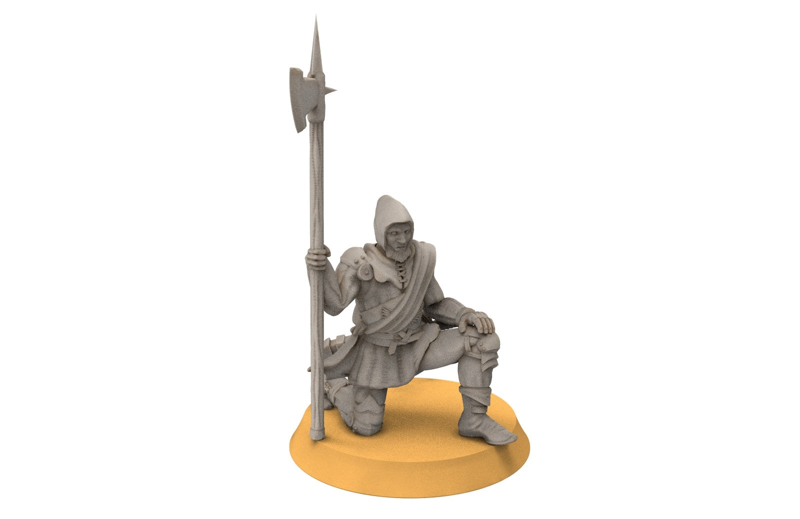 Gandor - Fief levy hallebardiers, minis for wargame D&D, SDA...