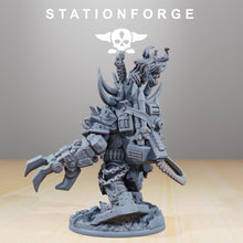 Charger l&#39;image dans la galerie, Green Skin - Orkaz Grand Nutta, mechanized infantry, post apocalyptic empire, usable for tabletop wargame.
