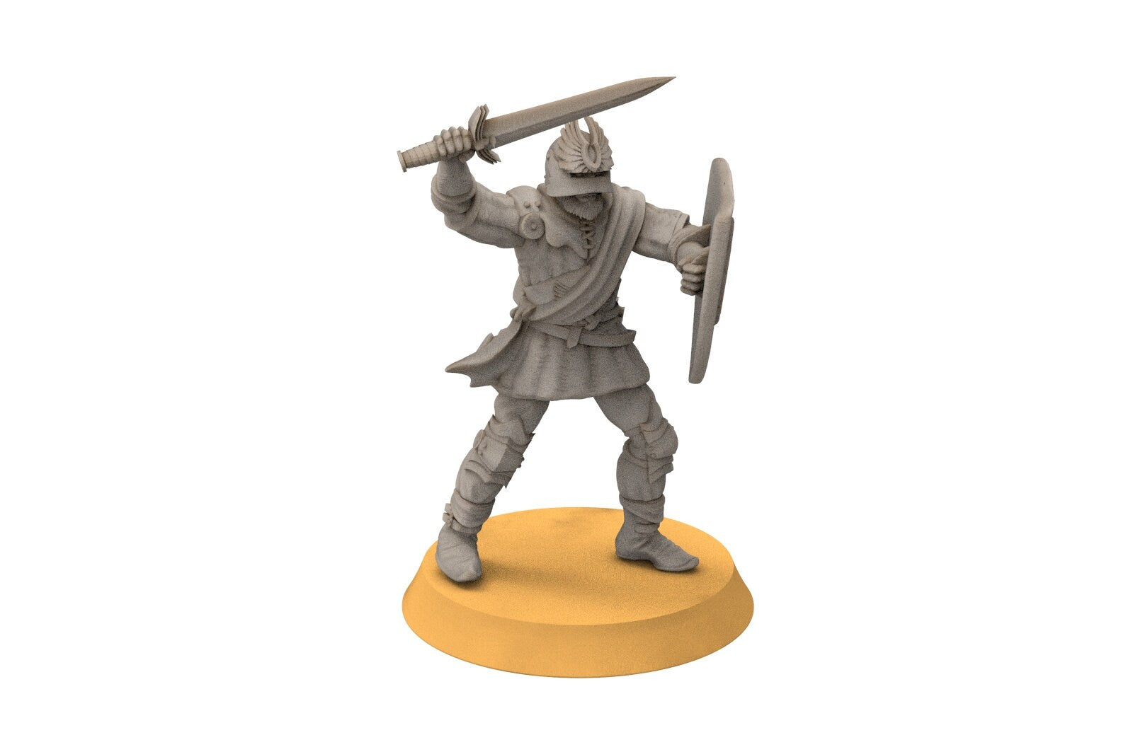 Gandor - Fief levy swordmen, minis for wargame D&D, SDA...