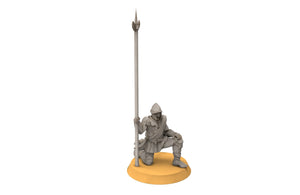 Gandor - Swan Pikeman, minis for wargame D&D, SDA...