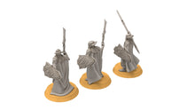 Load image into Gallery viewer, Darkwood - Forest King Guard - Spear, Middle rings miniatures pour wargame D&amp;D, SDA...
