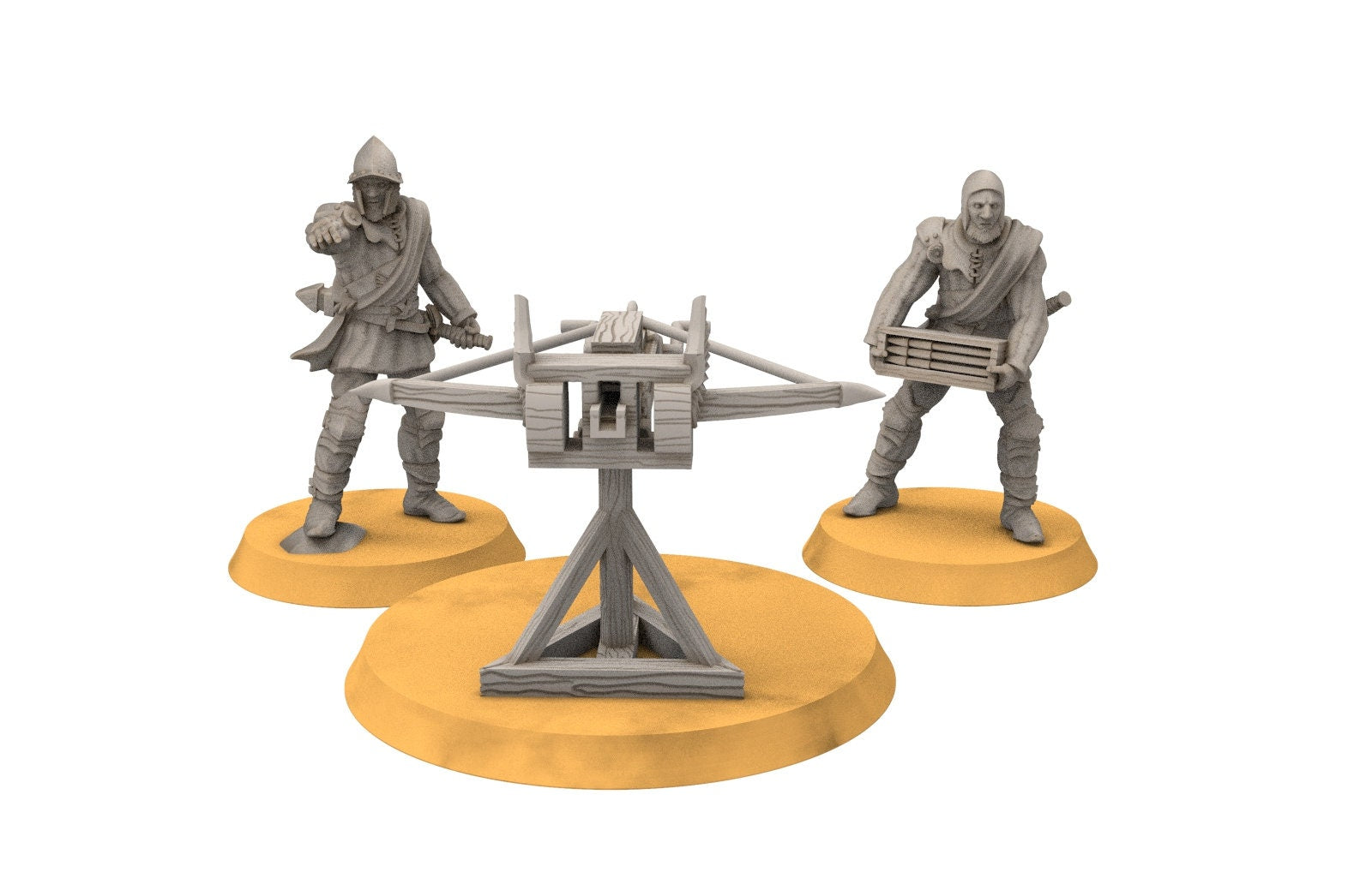 Gandor - Ballista from the fief Land, team of ballista, minis for wargame D&D, SDA...