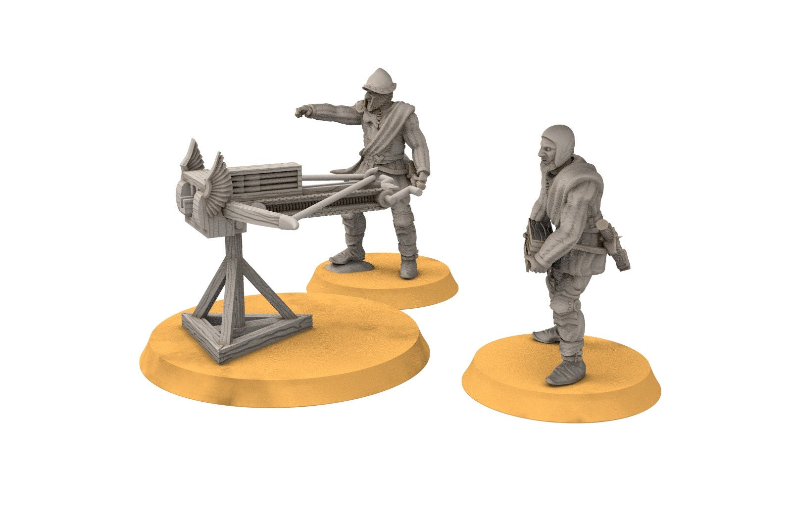 Gandor - Ballista from the fief Land, team of ballista, minis for wargame D&D, SDA...