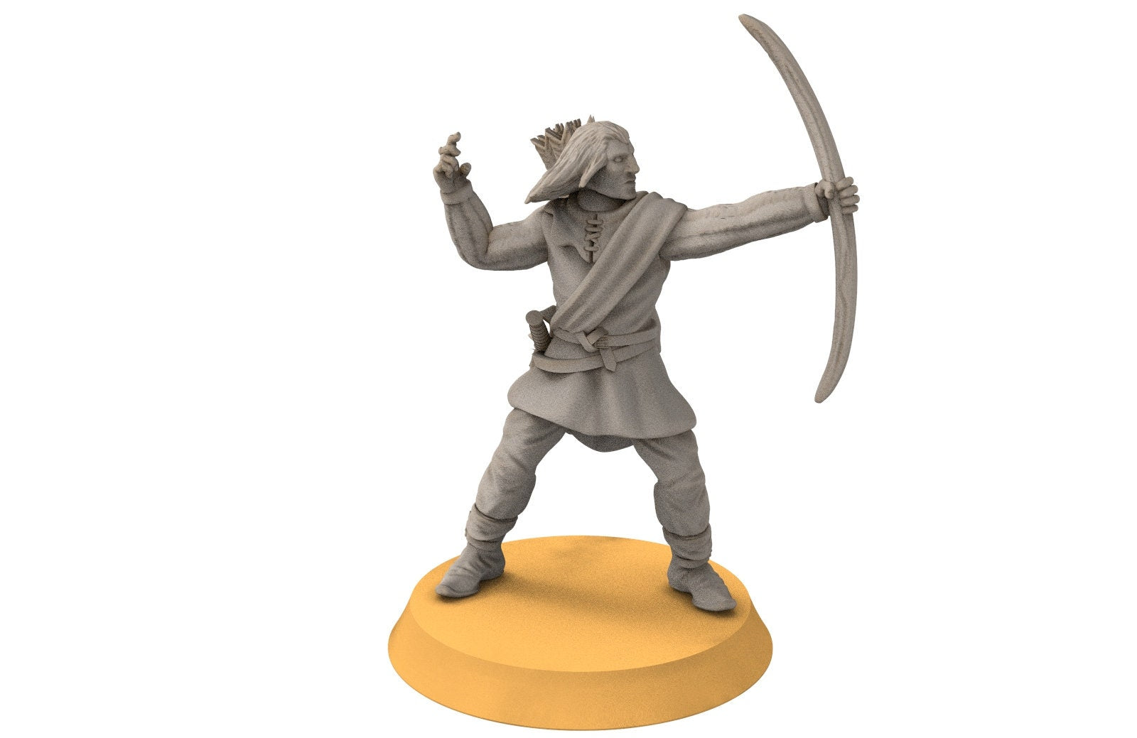 Gandor - Fief levy bowmen, minis for wargame D&D, SDA...