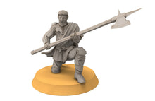 Load image into Gallery viewer, Gandor - Fief levy hallebardiers, minis for wargame D&amp;D, SDA...
