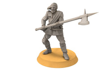 Load image into Gallery viewer, Gandor - Fief levy hallebardiers, minis for wargame D&amp;D, SDA...
