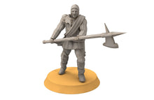 Load image into Gallery viewer, Gandor - Fief levy hallebardiers, minis for wargame D&amp;D, SDA...
