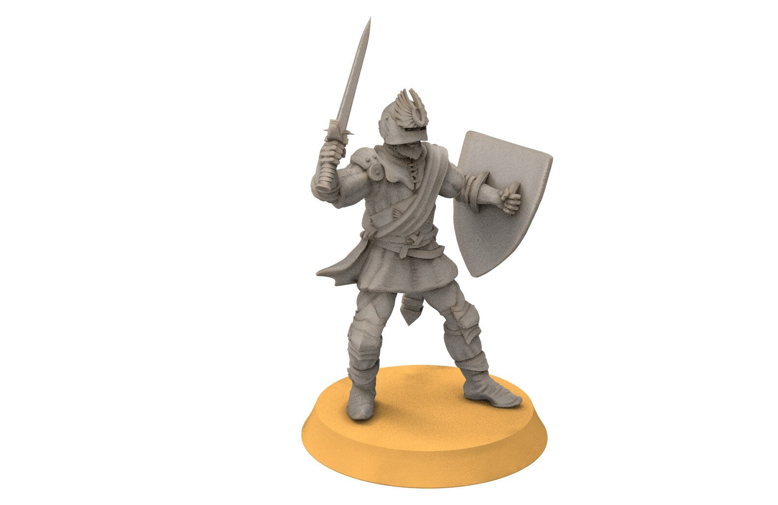 Gandor - Fief levy swordmen, minis for wargame D&D, SDA...