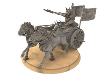 Charger l&#39;image dans la galerie, Kandahar - Varangian King on War Chariot, fell dark lords humans, Kandahar, Khwarezm, oriental, Rhur, miniatures for wargame D&amp;D, Lotr...
