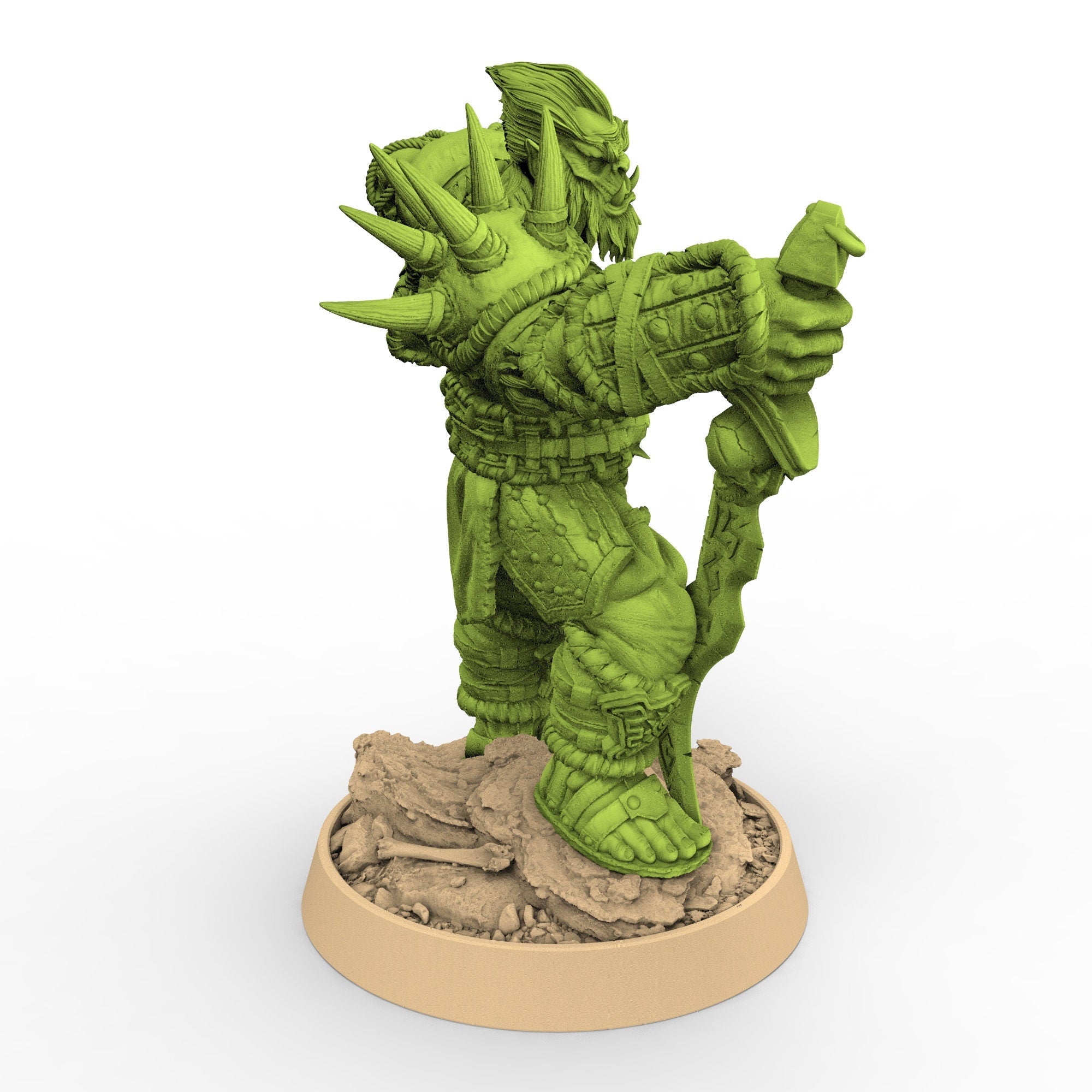 Green Skin - Fin’gaa Stonefang, The Fang Clan of Dogor, daybreak miniatures