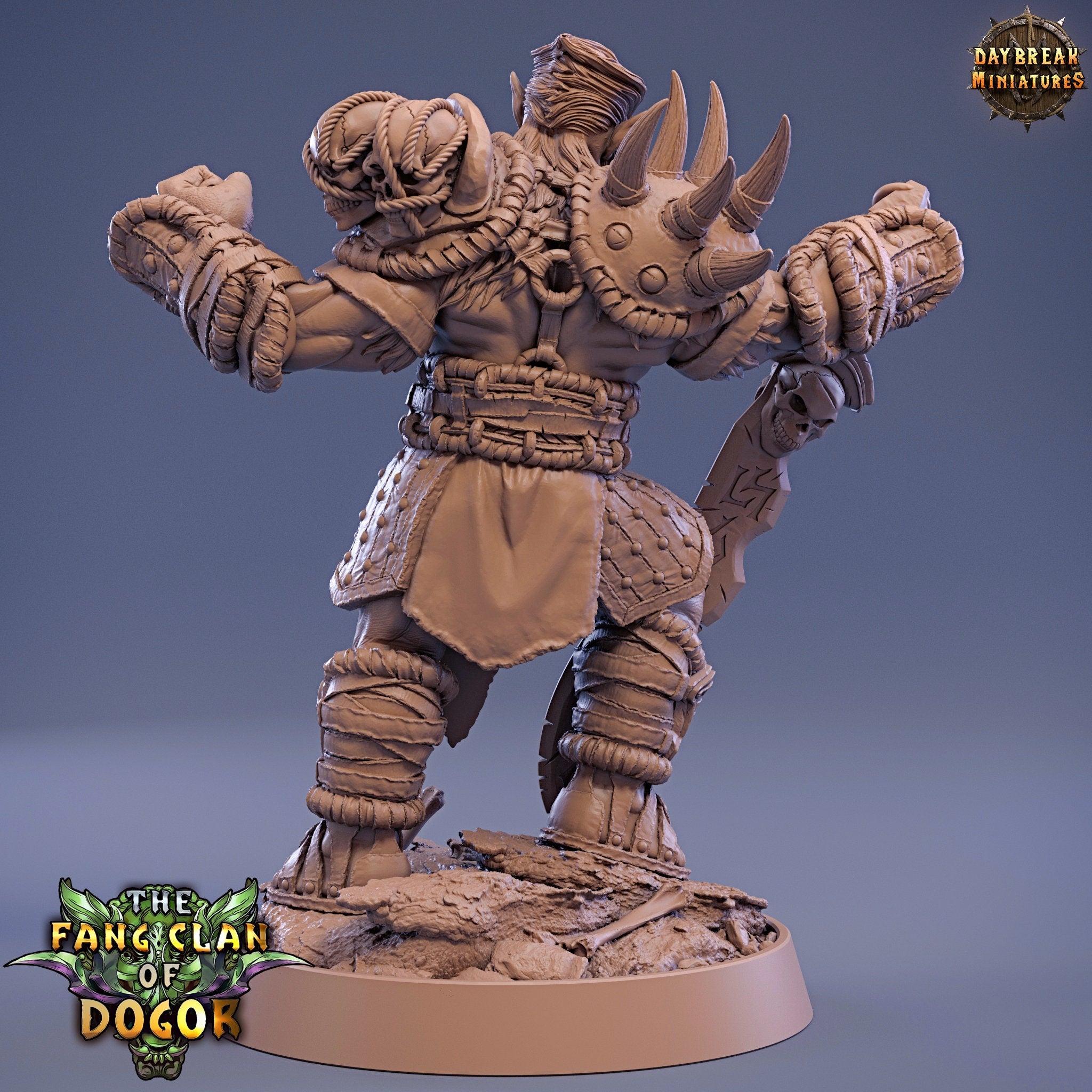 Green Skin - Fin’gaa Stonefang, The Fang Clan of Dogor, daybreak miniatures