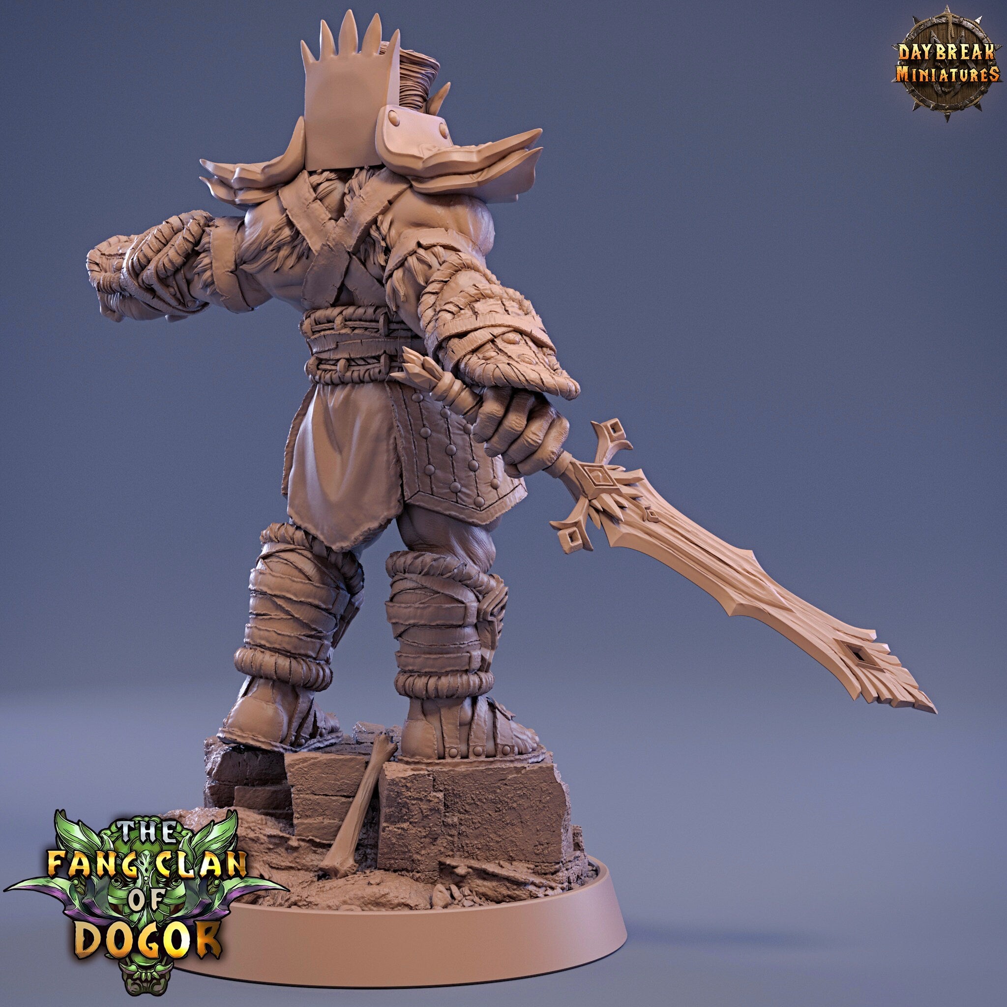 Green Skin - King Fangtabolous, The Fang Clan of Dogor, daybreak miniatures Active Demandes de réapprovisionnement : 0