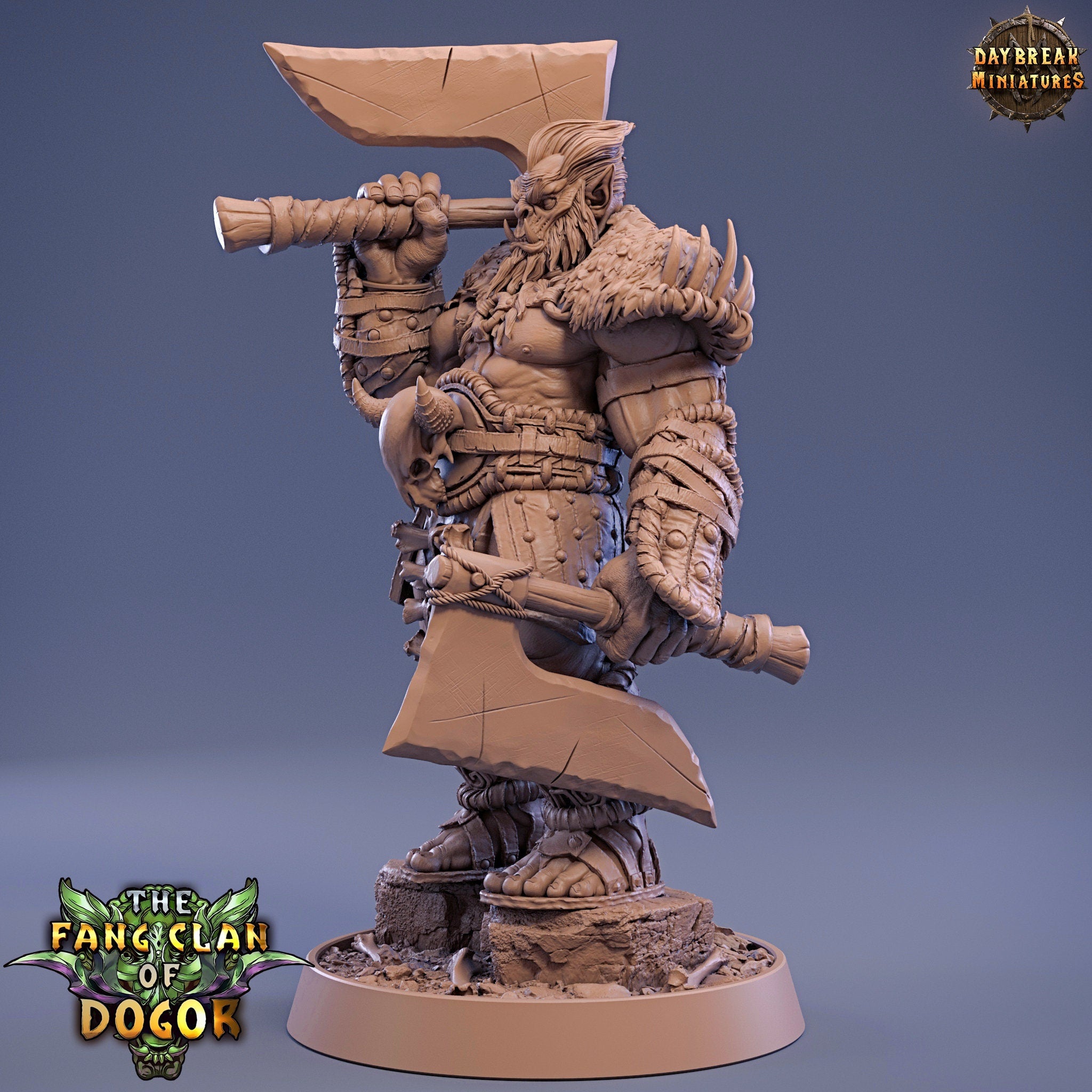 Green Skin -Kuu’ndran Bluntcleaver, The Fang Clan of Dogor, daybreak miniatures