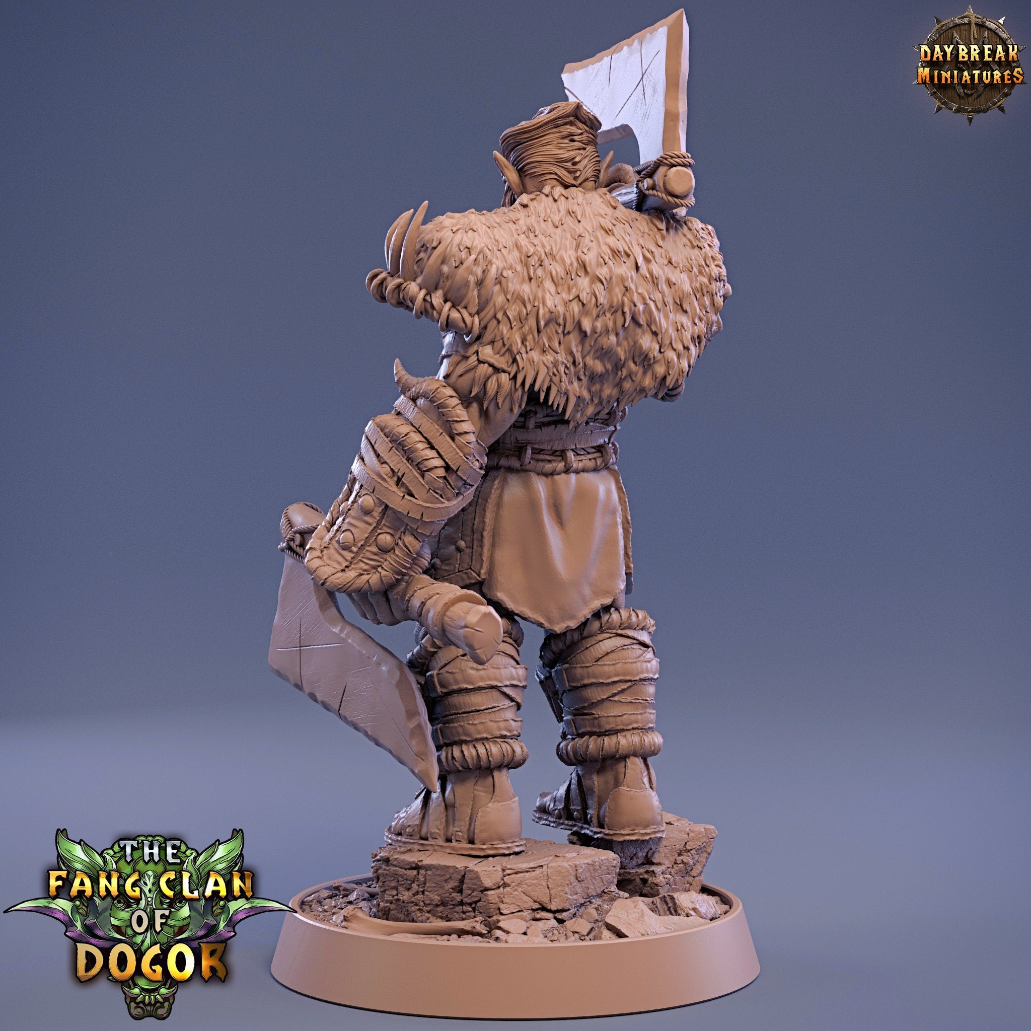 Green Skin -Kuu’ndran Bluntcleaver, The Fang Clan of Dogor, daybreak miniatures