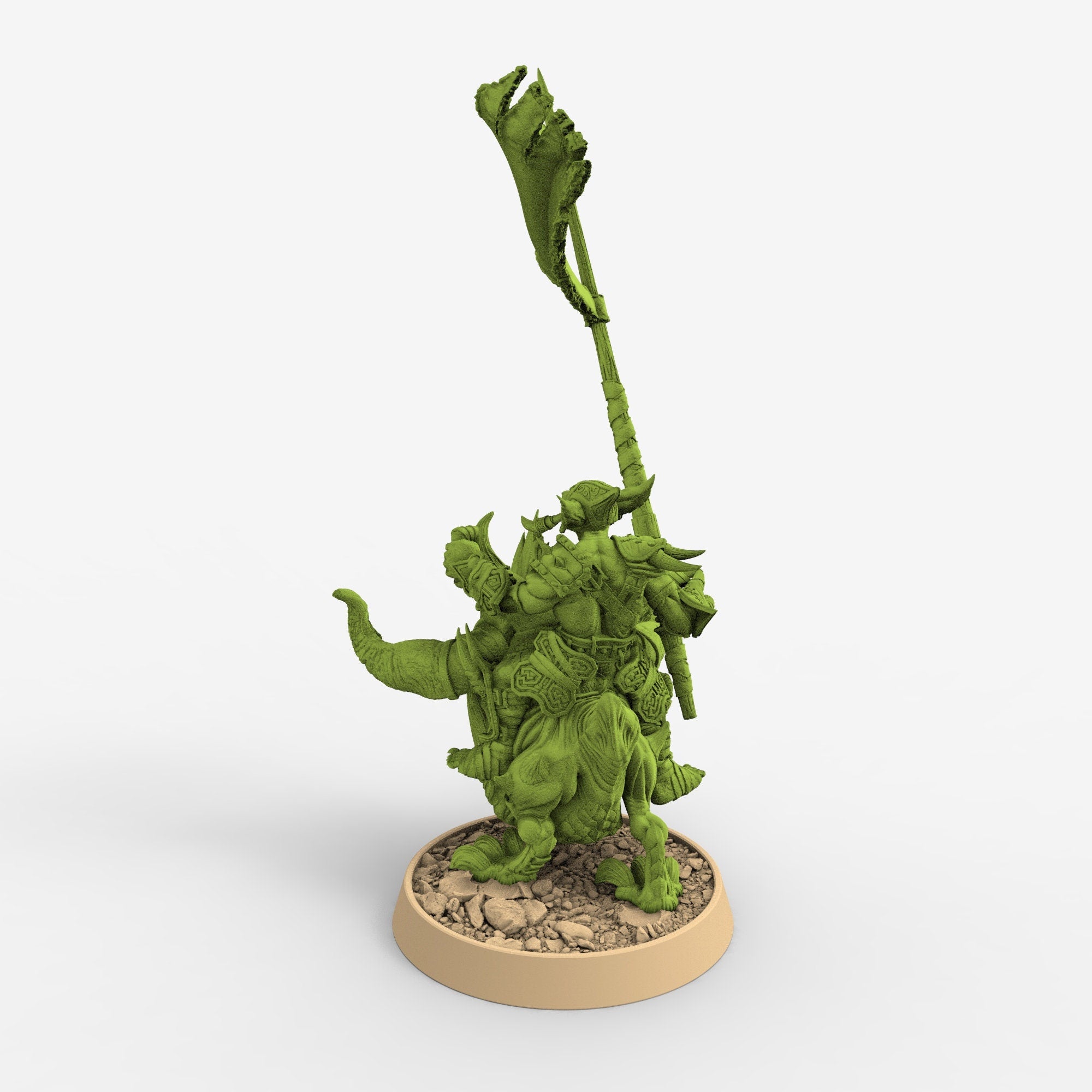 Green Skin - Dongli Smite on Head Runner, The Tusked Marauders of Gauntwood, daybreak miniatures