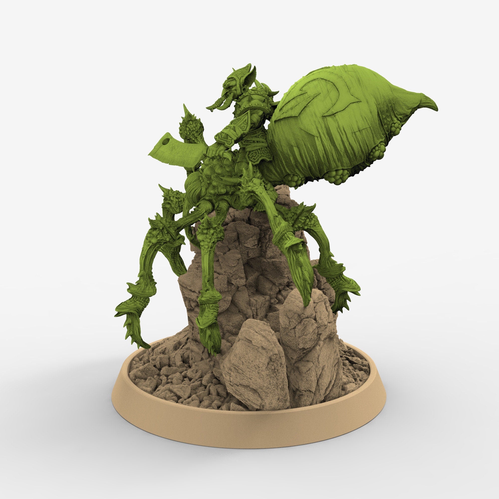 Green Skin - Havor Split on Black Webber, The Tusked Marauders of Gauntwood, daybreak miniatures