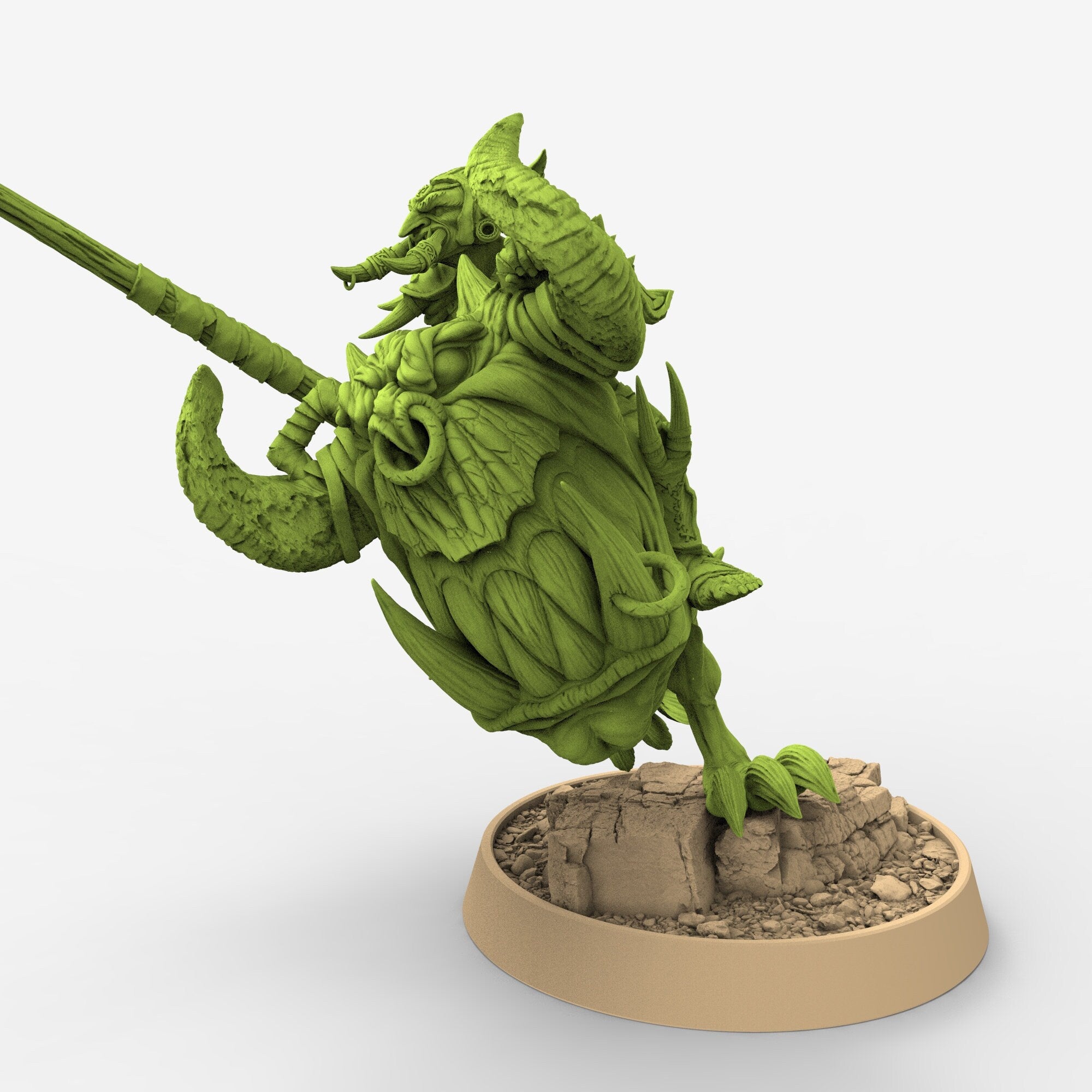 Green Skin - Krimli Smite on Head Runner, The Tusked Marauders of Gauntwood, daybreak miniatures