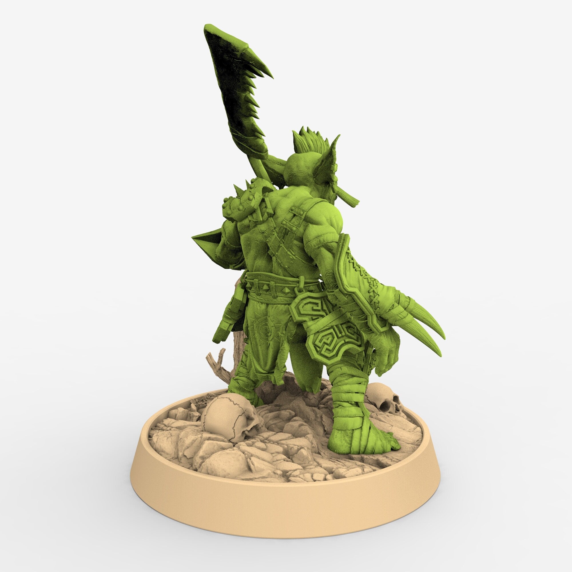 Green Skin - Ugnar Geesho, The Tusked Marauders of Gauntwood, daybreak miniatures