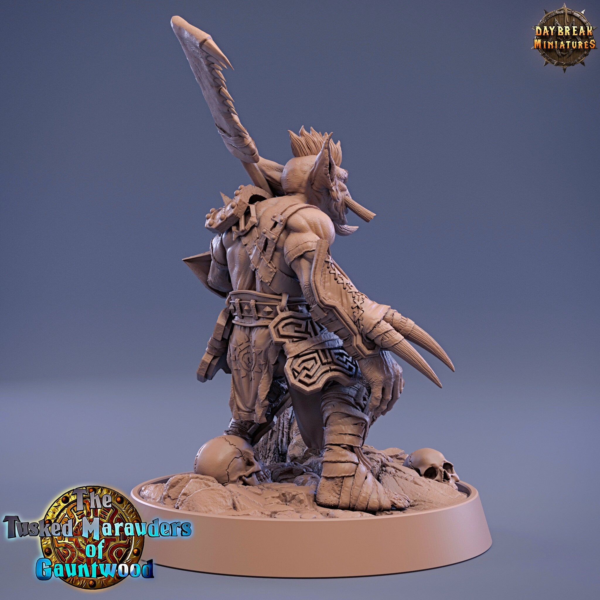 Green Skin - Ugnar Geesho, The Tusked Marauders of Gauntwood, daybreak miniatures