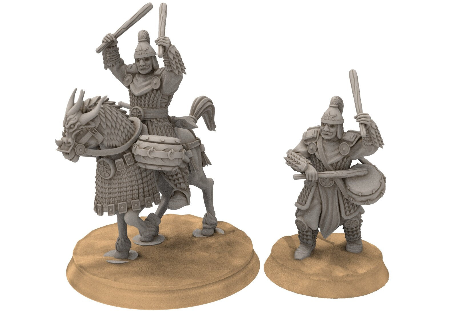 Easterling - Eastern Rising Sun Guard Drums, fell dark lords humans, Kandahar, Khwarezm, oriental, Rhur, miniatures wargame D&D, Lotr...