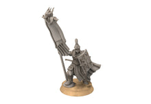 Load image into Gallery viewer, Easterling - Eastern Rising Sun Guard Banner, fell dark lords humans, Kandahar, Khwarezm, oriental, Rhur, miniatures wargame D&amp;D, Lotr...
